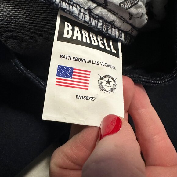 Barbell Apparel Straight Athletic Fit Dark Wash Stretch Denim Blue Jeans Mens 34 - Picture 6 of 9